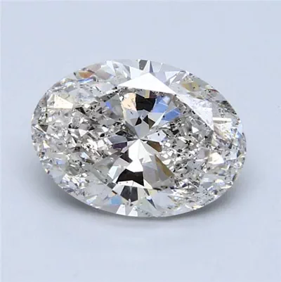 3.01ct H SI2 Rare Carat Ideal Cut Oval Diamond