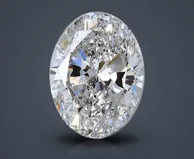 3.01ct H SI2 Rare Carat Ideal Cut Oval Diamond