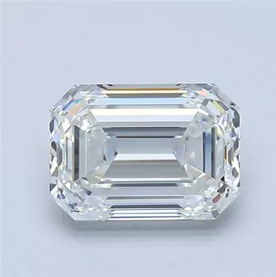 1.67ct G VVS2 Rare Carat Ideal Cut Emerald Diamond