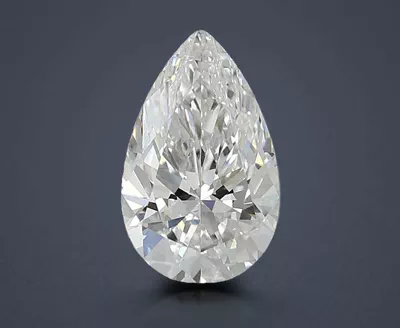 0.96ct E VVS2 Rare Carat Ideal Cut Pear Lab Grown Diamond