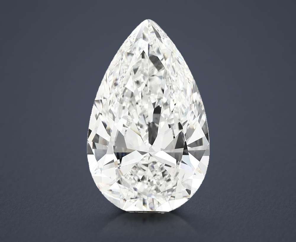 12.04ct F VVS2 Excellent Cut Pear Lab Grown Diamond
