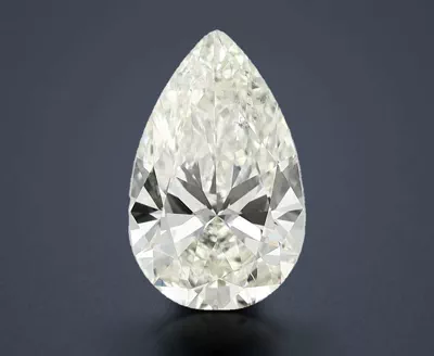 3.06ct J SI1 Rare Carat Ideal Cut Pear Diamond