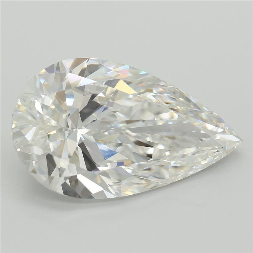 9.15ct E VVS2 Rare Carat Ideal Cut Pear Lab Grown Diamond