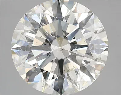 4.29ct I SI2 Rare Carat Ideal Cut Round Diamond