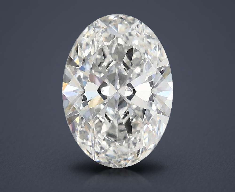 1.58ct E VS2 Rare Carat Ideal Cut Oval Lab Grown Diamond