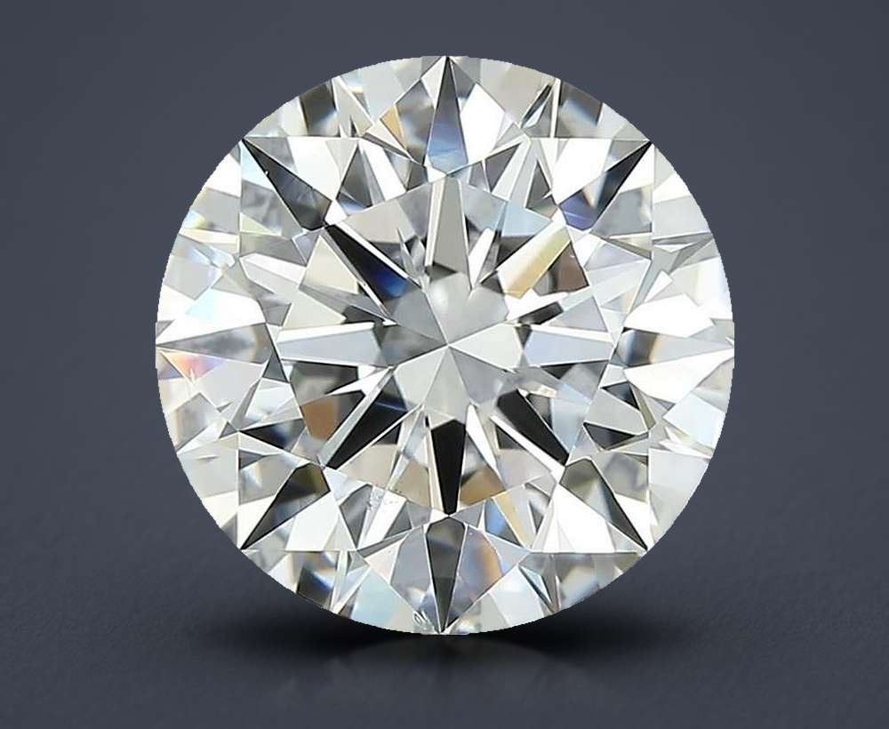 4.01ct F VS2 Rare Carat Ideal Cut Round Diamond