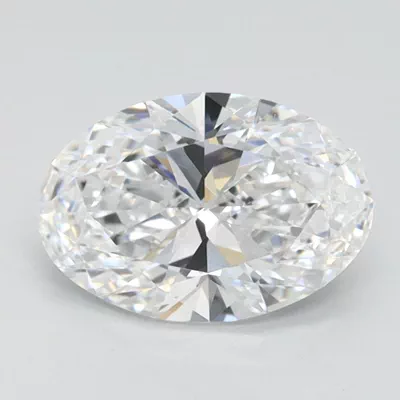 1.05ct D FL Rare Carat Ideal Cut Oval Lab Grown Diamond