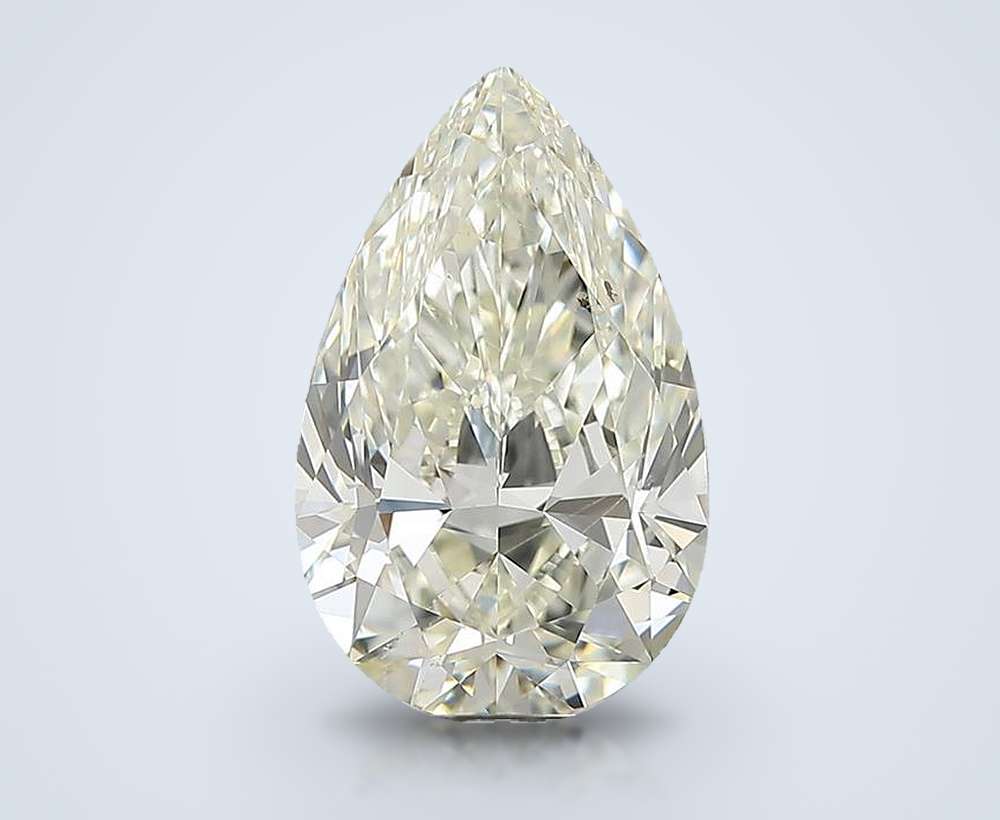 3.01ct J SI1 Rare Carat Ideal Cut Pear Diamond
