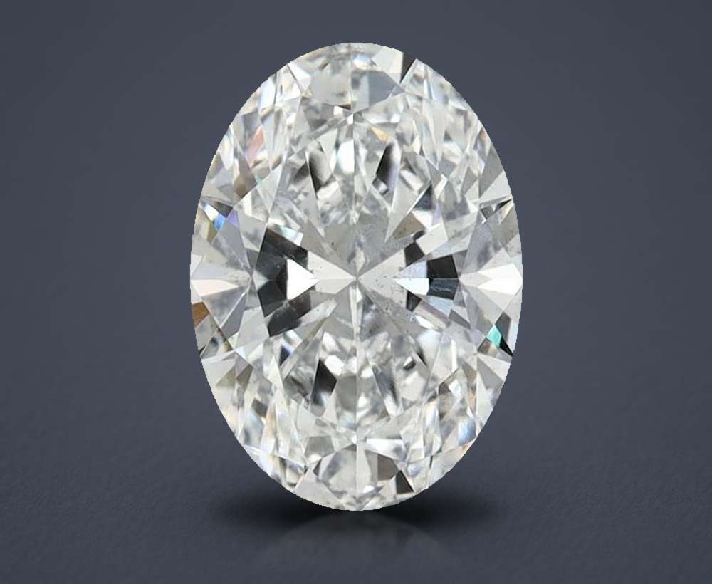 1.67ct D VS2 Rare Carat Ideal Cut Oval Lab Grown Diamond