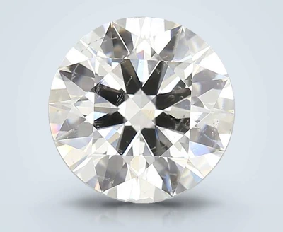 2.58ct J SI2 Rare Carat Ideal Cut Round Diamond