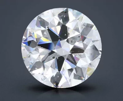 5.89ct D SI2 Rare Carat Ideal Cut Round Diamond