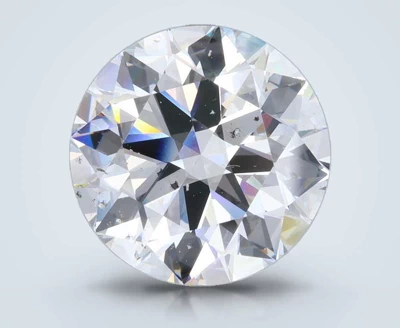 5.89ct D SI2 Rare Carat Ideal Cut Round Diamond