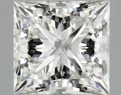 5.10ct F VS1 Rare Carat Ideal Cut Princess Lab Grown Diamond