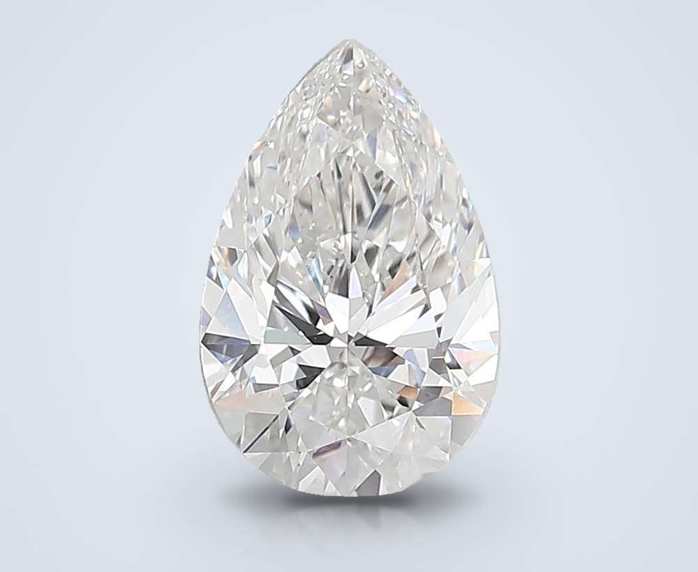 6.06ct E VVS2 Rare Carat Ideal Cut Pear Lab Grown Diamond