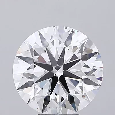6.65ct F SI1 Excellent Cut Round Lab Grown Diamond