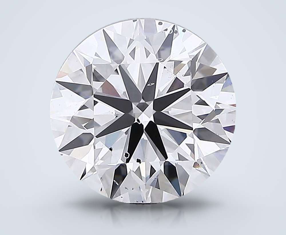 6.65ct F SI1 Excellent Cut Round Lab Grown Diamond