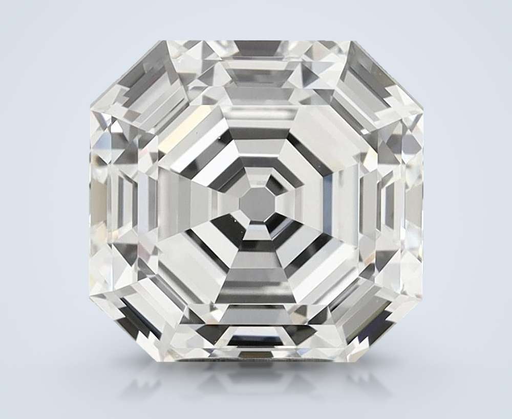 5.09ct F VVS2 Excellent Cut Asscher Lab Grown Diamond
