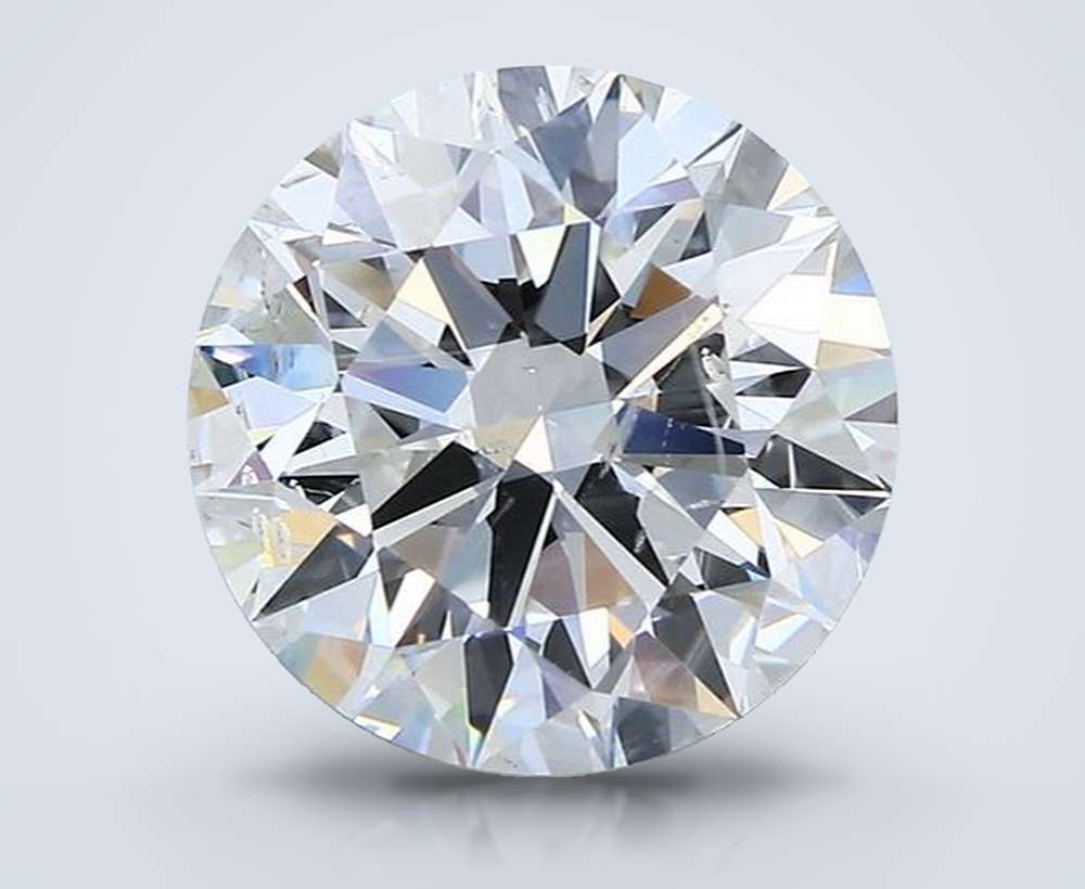 3.51ct I SI2 Rare Carat Ideal Cut Round Diamond