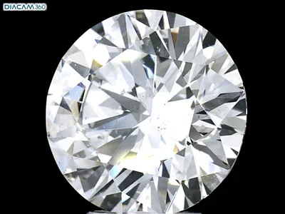 5.14ct E SI2 Rare Carat Ideal Cut Round Diamond