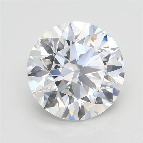 3.72ct E VVS2 Rare Carat Ideal Cut Round Lab Grown Diamond