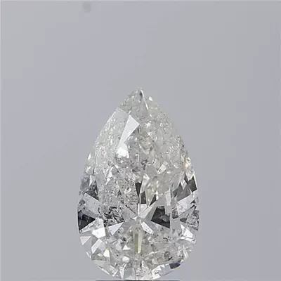3.07ct G SI2 Rare Carat Ideal Cut Pear Diamond