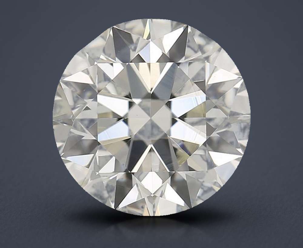 2.09ct K VS2 Rare Carat Ideal Cut Round Diamond