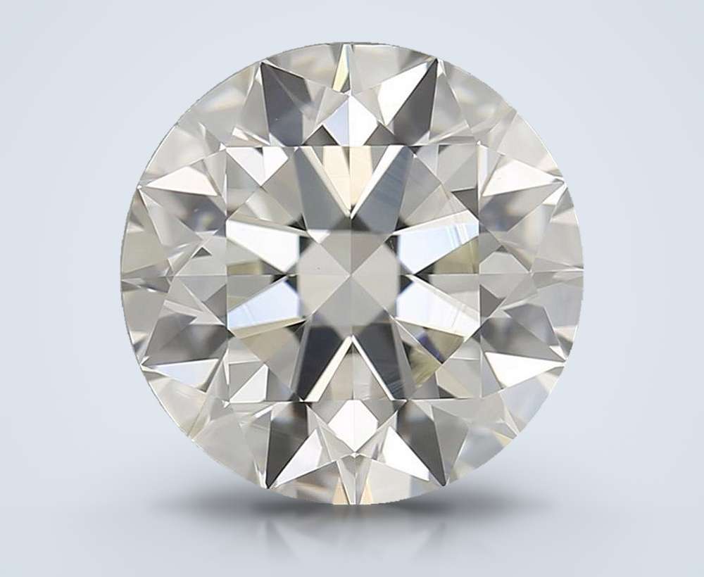 2.09ct K VS2 Rare Carat Ideal Cut Round Diamond