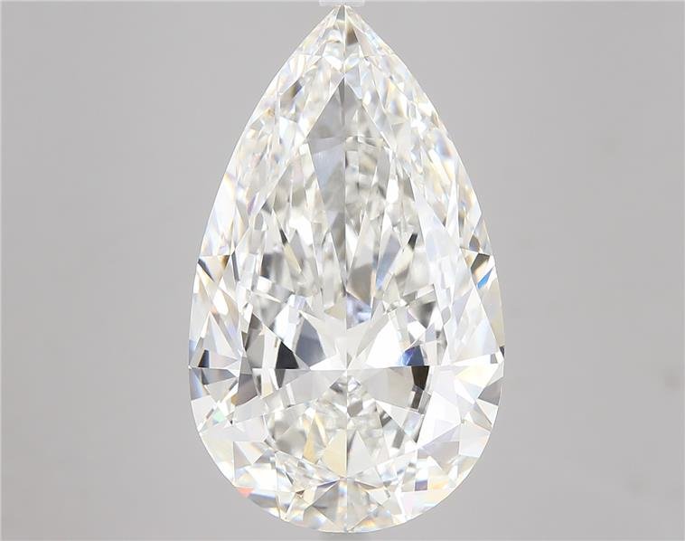 10.20ct F VVS2 Very Good Cut Pear Lab Grown Diamond