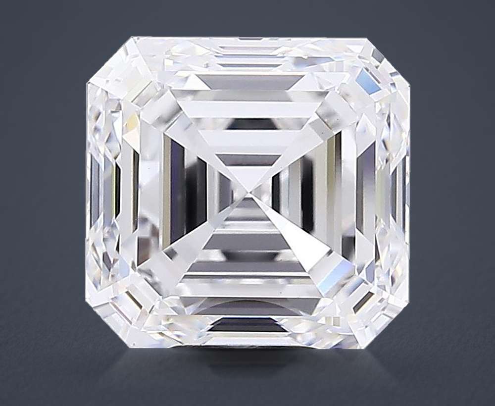 8.03ct D VVS2 Very Good Cut Asscher Lab Grown Diamond