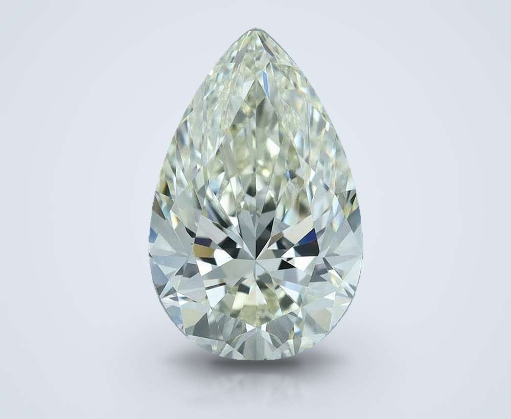 7.36ct J VVS1 Rare Carat Ideal Cut Pear Diamond