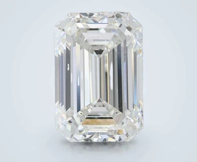 3.09ct F VVS2 Rare Carat Ideal Cut Emerald Lab Grown Diamond