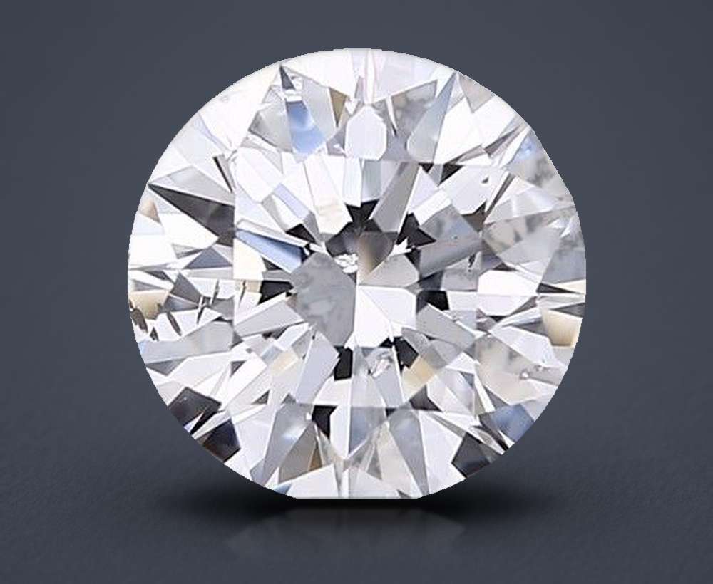2.01ct E SI2 Rare Carat Ideal Cut Round Diamond