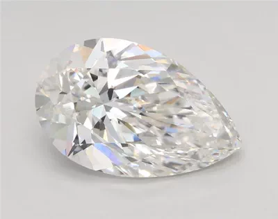2.18ct F VS1 Rare Carat Ideal Cut Pear Lab Grown Diamond