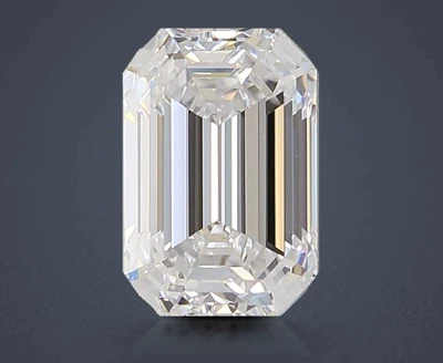 1.89ct D VVS2 Very Good Cut Emerald Lab Grown Diamond
