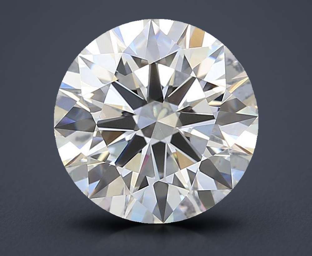 3.41ct D VVS2 Rare Carat Ideal Cut Round Lab Grown Diamond