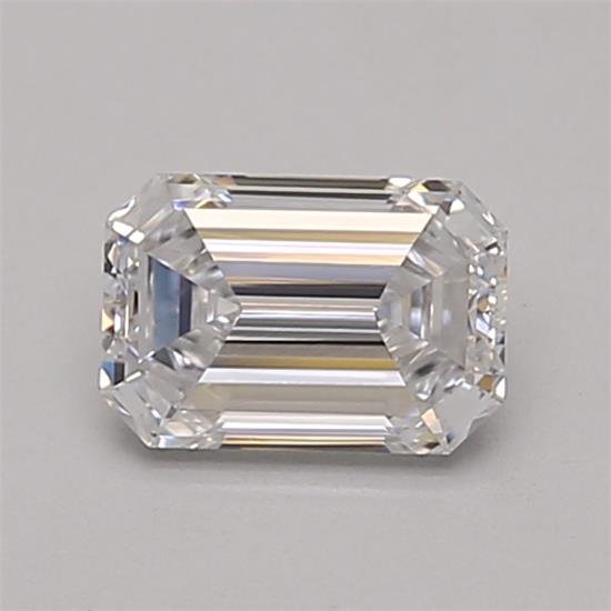 0.61ct D VVS2 Very Good Cut Emerald Lab Grown Diamond