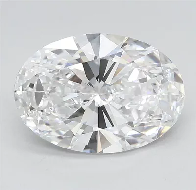 4.21ct D VVS1 Rare Carat Ideal Cut Oval Lab Grown Diamond