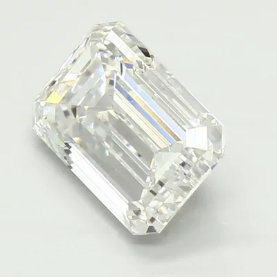 2.56ct E VS2 Excellent Cut Emerald Lab Grown Diamond