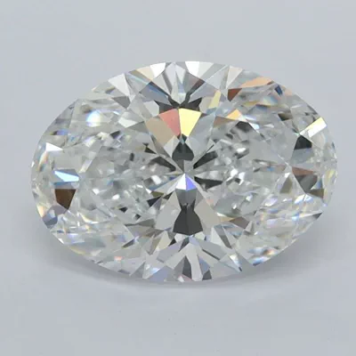 1.62ct D VVS2 Rare Carat Ideal Cut Oval Lab Grown Diamond