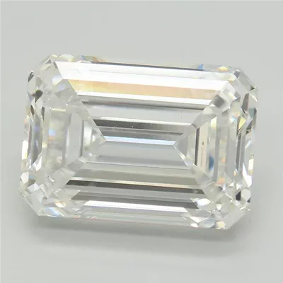 5.74ct F VS1 Rare Carat Ideal Cut Emerald Lab Grown Diamond