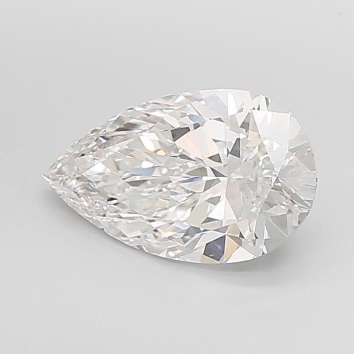 5.03ct F VVS2 Rare Carat Ideal Cut Pear Lab Grown Diamond