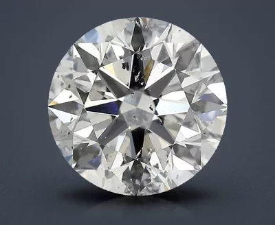 3.04ct F SI2 Excellent Cut Round Diamond
