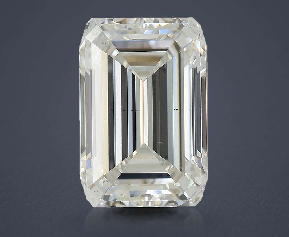 5.26ct G VS2 Rare Carat Ideal Cut Emerald Lab Grown Diamond