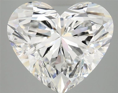 6.08ct E VVS2 Rare Carat Ideal Cut Heart Lab Grown Diamond