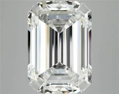 12.07ct F VS1 Rare Carat Ideal Cut Emerald Lab Grown Diamond