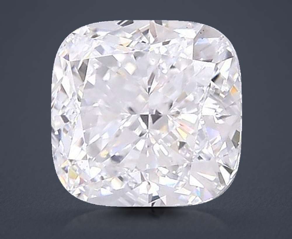 5.19ct E VS1 Rare Carat Ideal Cut Cushion Lab Grown Diamond