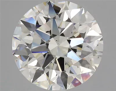 3.25ct J SI1 Rare Carat Ideal Cut Round Diamond