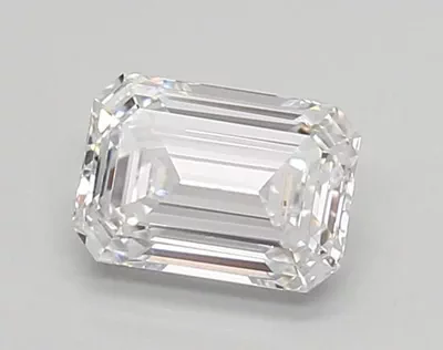 0.87ct D VVS2 Rare Carat Ideal Cut Emerald Lab Grown Diamond