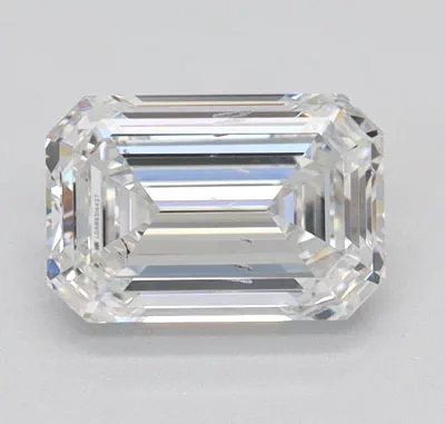 0.94ct E SI1 Rare Carat Ideal Cut Emerald Lab Grown Diamond