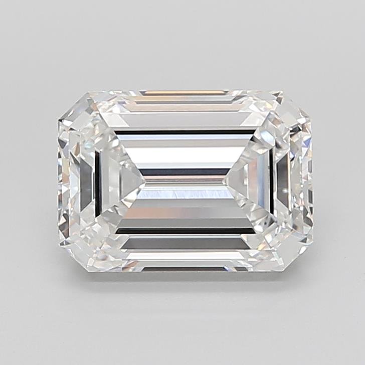 6.03ct E VVS2 Rare Carat Ideal Cut Emerald Lab Grown Diamond
